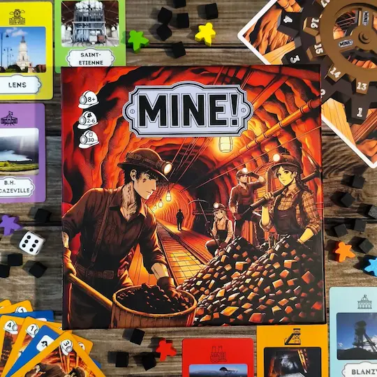 Boîte Mine! vue de face