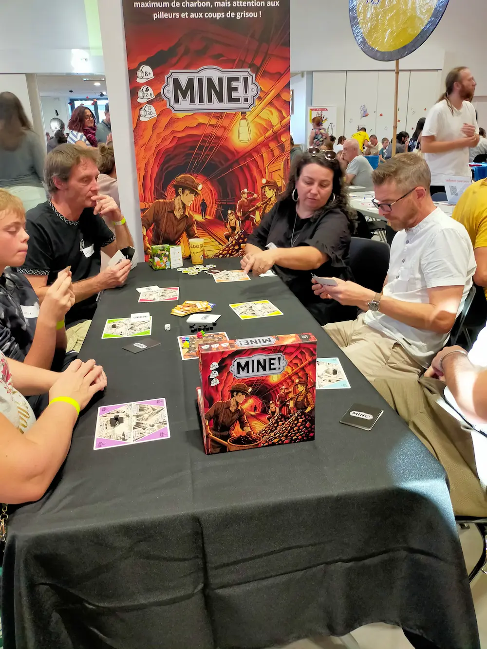 Jeu mine en festival
