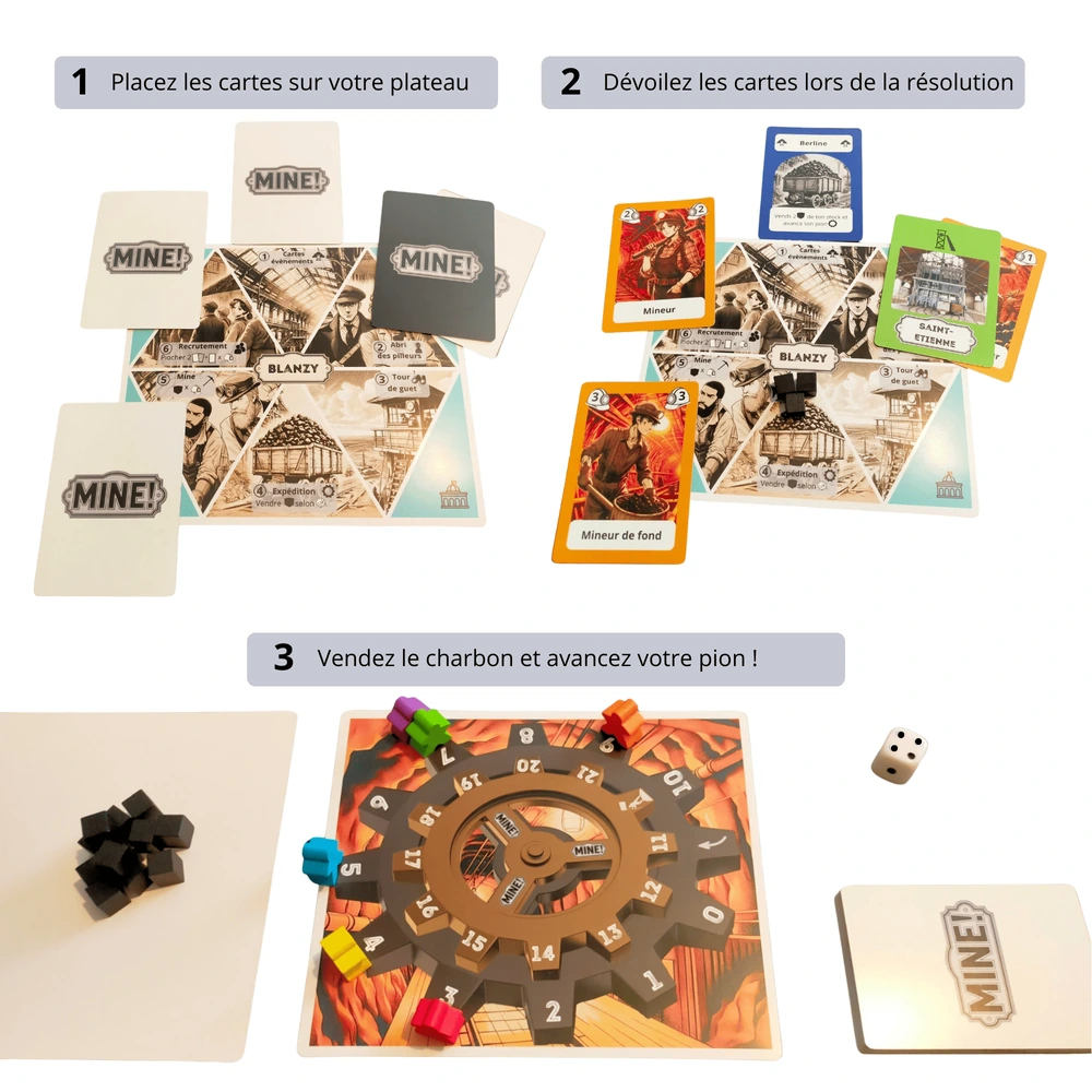 Règles jeu de société Mine